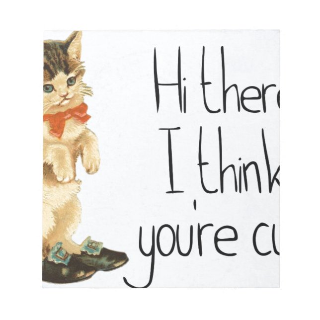 Cat Saying Notepad (Front)