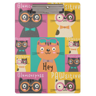 Cat Says Hey Funny Memes Clipboard