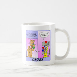 Cat Scams Funny Gifts Tees & Collectibles Coffee Mug