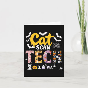 Cat Scan Ct Rad Tech Halloween Costume Spider Fly Card