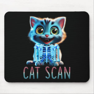 Cat Scan Ct Scan Halloween Cat X-ray Pun Meme Rad  Mouse Pad