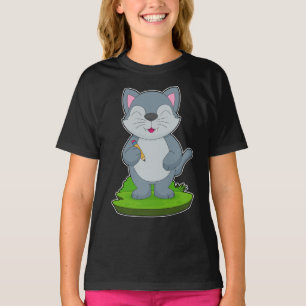 Cat School Pencil T-Shirt