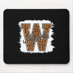 Cat School Spirit Leopard Back To School Girls Mouse Pad
