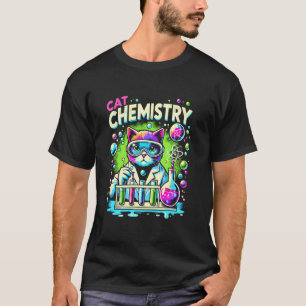 Cat Scientist Chemistry Science Student Feline Lov T-Shirt