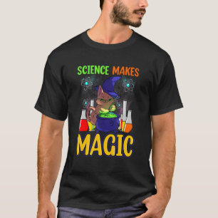 Cat Scientist Science Magic Witch Chemistry Teache T-Shirt