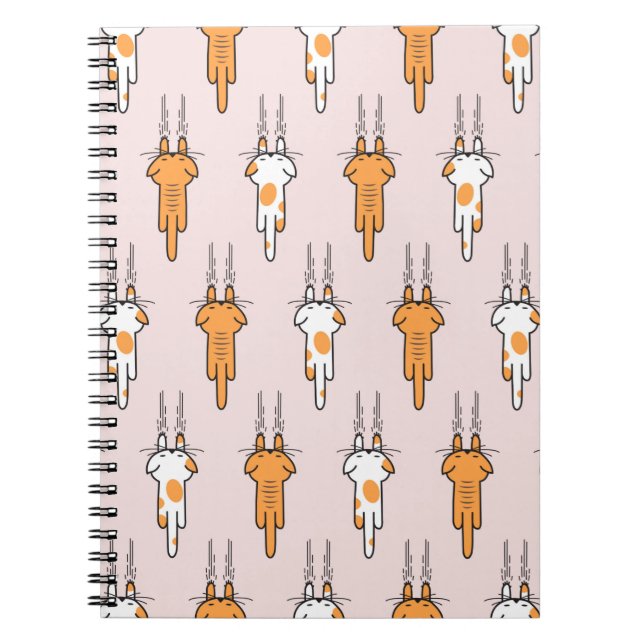 Cat scratch seamless pattern notebook (Front)