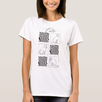 Cat Scribble T-Shirt