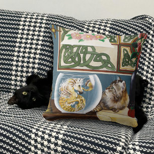 Cat Sea Horse Fantasy Cushion