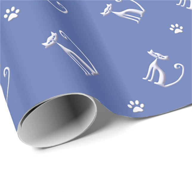 cat seamless  pattern wrapping paper (Roll Corner)