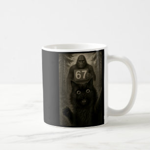 Cat Selfie 67 Meme Six Seven Funny Bigfoot  Coffee Mug