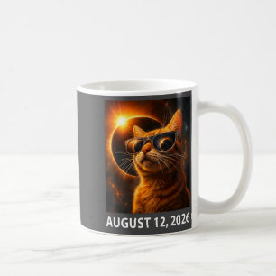 Cat Selfie Total Solar 2026 Eclipse August 12, 202 Coffee Mug