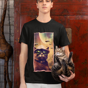 cat selfie ufo T-Shirt