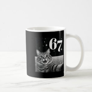 Cat Selfie With 67 Meme Funny Cats Graphic For Men Coffee Mug