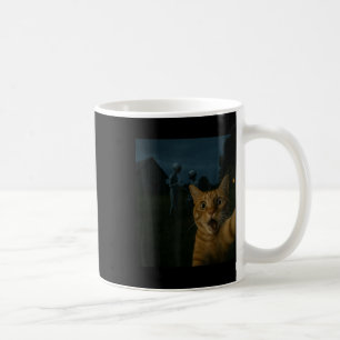 Cat Selfie With Aliens Funny Cat Gifts For Men Wom Coffee Mug