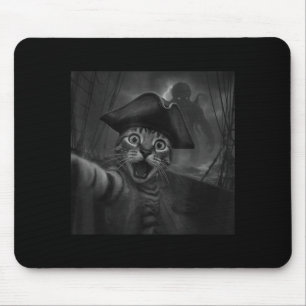 Cat Selfie With Cthulhu Cosmic Horror Funny Meme M Mouse Pad