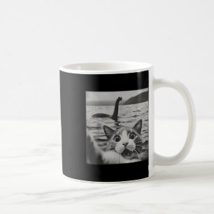 Cat Selfie With Loch Ness Monster Funny Cats Men W Coffee Mug