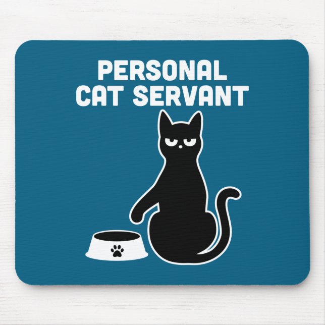 Cat Servant Long Sleeve Mouse Pad (Front)