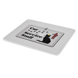 Cat Service Staff Cutting Board