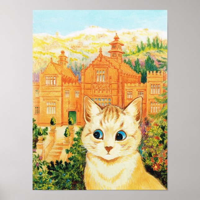 Cat & Shangri-la, Louis Wain Poster (Front)