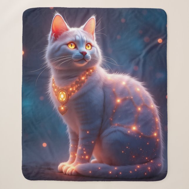Cat Sherpa Blanket (Front)