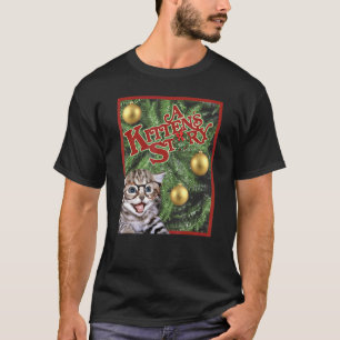 Cat Shirt A Kittens Story Christmas Movie Poster F