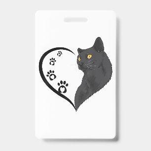 Cat Shirt Cat Shirts For Women Girls Kids Cute Hea ID Badge