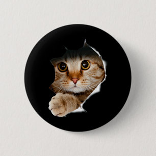 Cat Shirt Funny Cat Lover Gifts For Men 6 Cm Round Badge