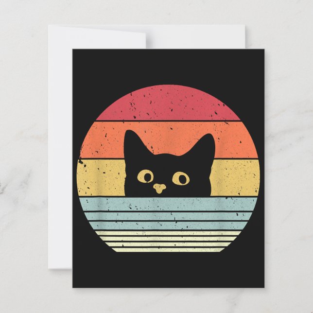Cat Shirt. Retro Style (Front)