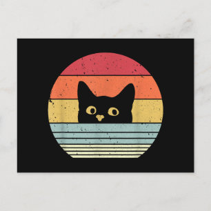 Cat Shirt. Retro Style Holiday Postcard