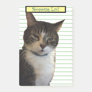 Cat Shopping List Post-it Notes