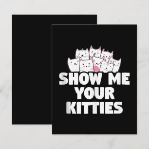 Cat Show Me Your Kitties RSVP Card