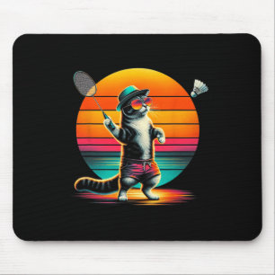 Cat Shuttle Badminton For Men Women Mouse Pad