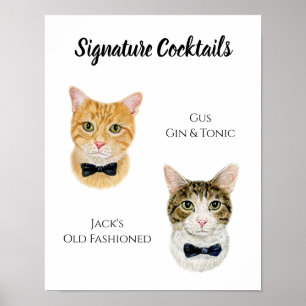 Cat Signature Drink Sign