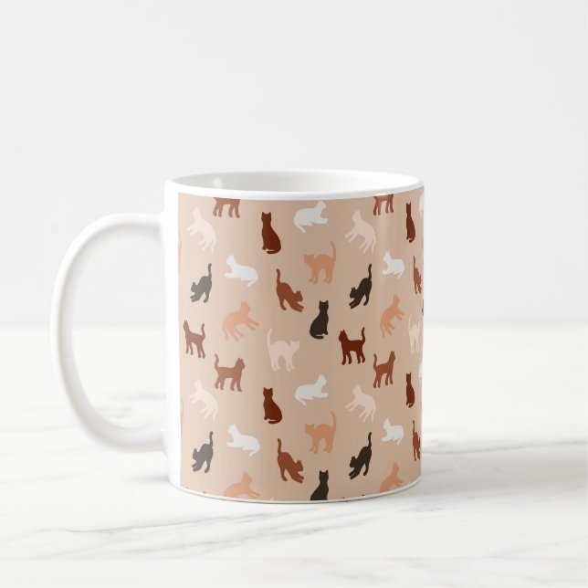 Cat silhouette coffee mug (Left)