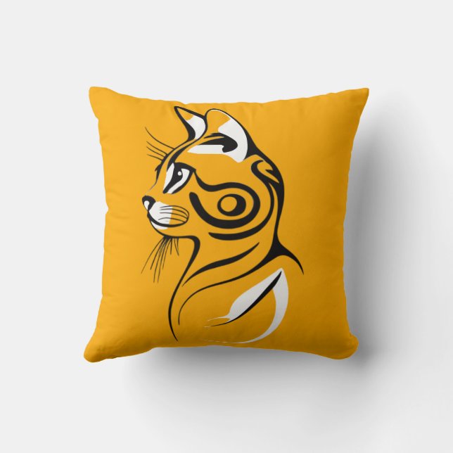 Cat silhouette cushion (Back)