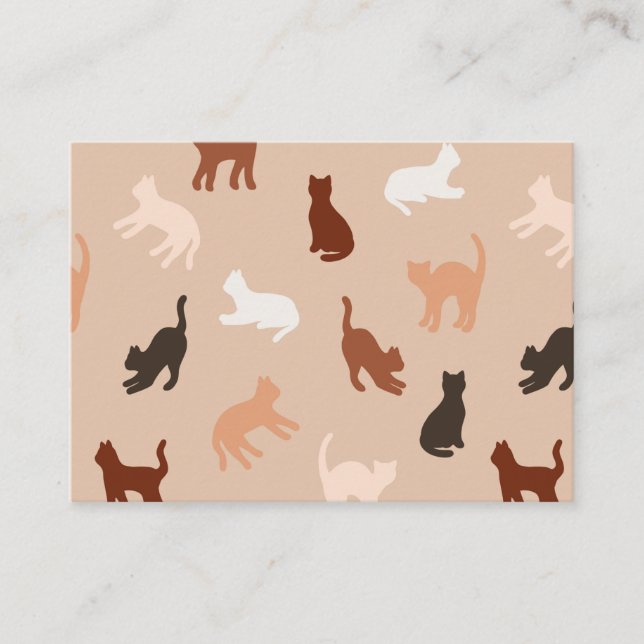 Cat silhouette enclosure card (Front)