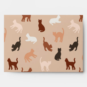 Cat silhouette envelope