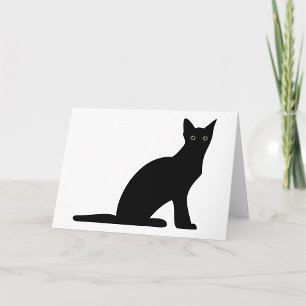 Cat Silhouette Greeting Cards