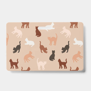 Cat silhouette ID badge