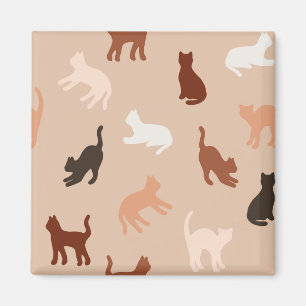 Cat silhouette magnet