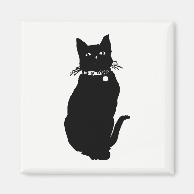 Cat Silhouette Magnet (Front)