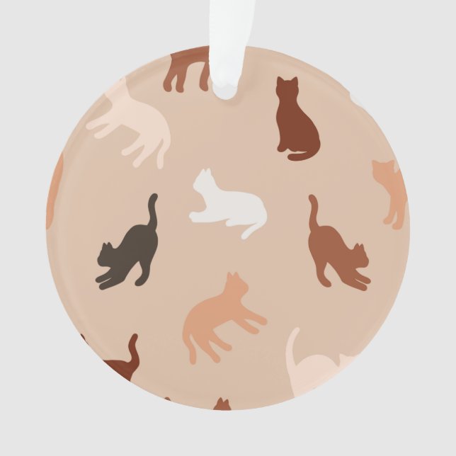 Cat silhouette ornament (Front)