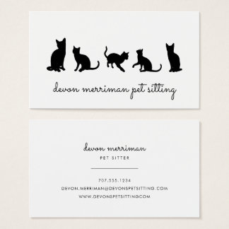 pet sitter business cards