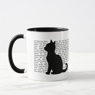 Cat Silhouette - purrfect design for cat lovers Mug
