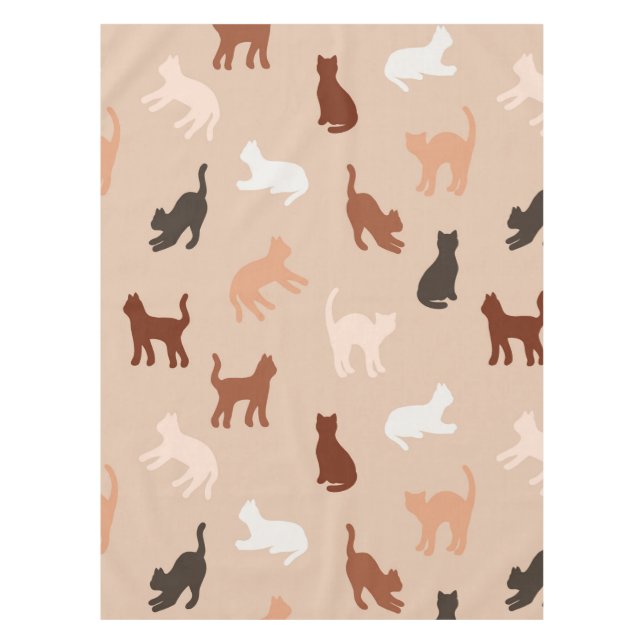 Cat silhouette tablecloth (Front)
