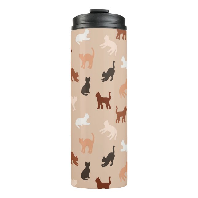 Cat silhouette thermal tumbler (Front)