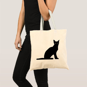 Cat Silhouette Tote Bag