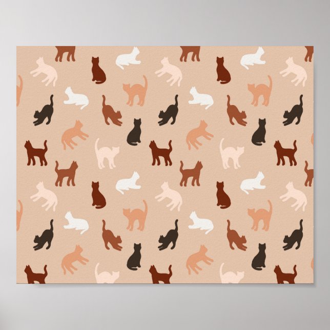 Cat silhouettePoster Poster (Front)