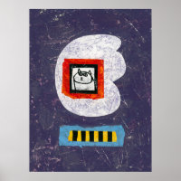 Cat Sits For Yearbook Photo Poster Wall Art