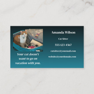 Cat Sitter Business Card